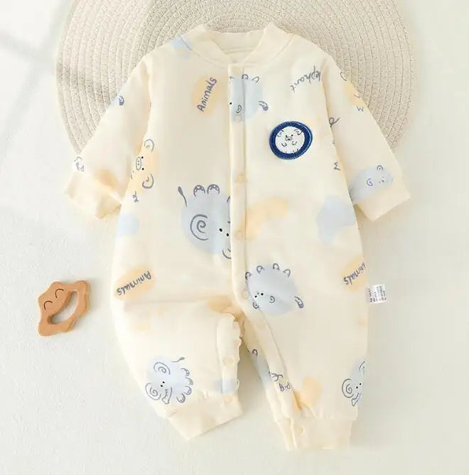 Jongens Pyjama Jumpsuit Warm Katoen Comfortabel voor Kinderen 1