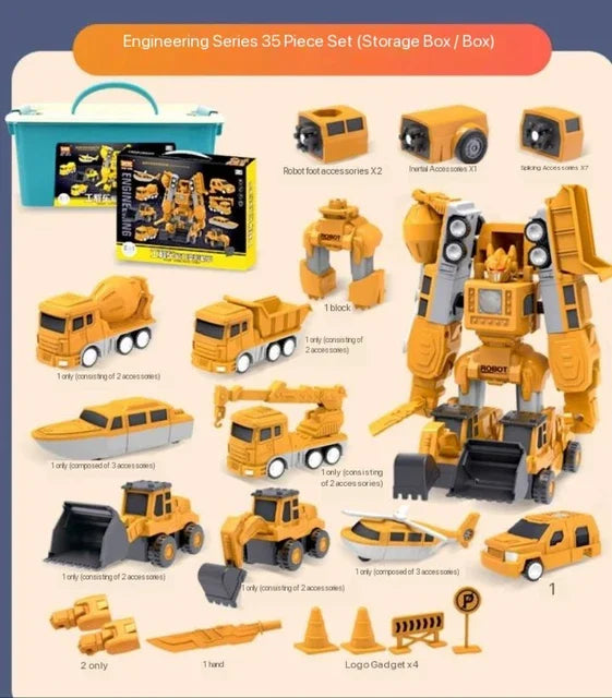 Jongens Speelgoed Transformer Vrachtwagen Duurzaam Plastic Multicolor 6
