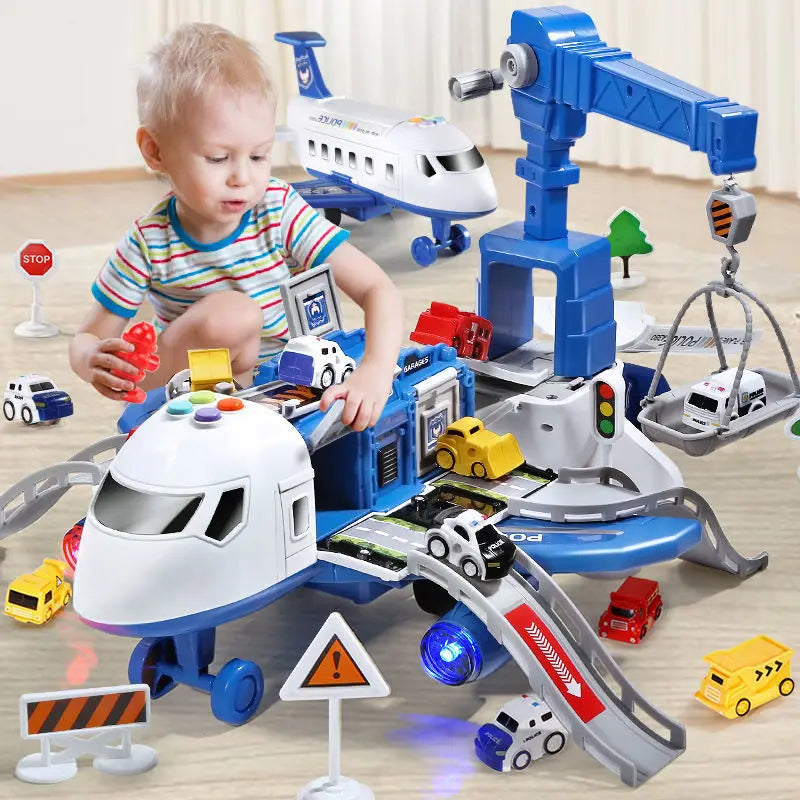 Jongens Speelgoed Vliegtuig Interactief Met Accessoires Hoogwaardige Materialen Geel/Rood/Blauw 1