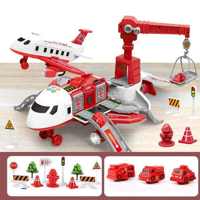 Jongens Speelgoed Vliegtuig Interactief Met Accessoires Hoogwaardige Materialen Geel/Rood/Blauw 2