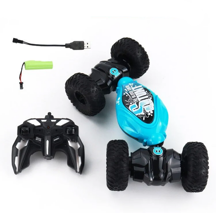 Girls Stunt Car 4WD 360° Flips Remote Control Durable Plastic 0