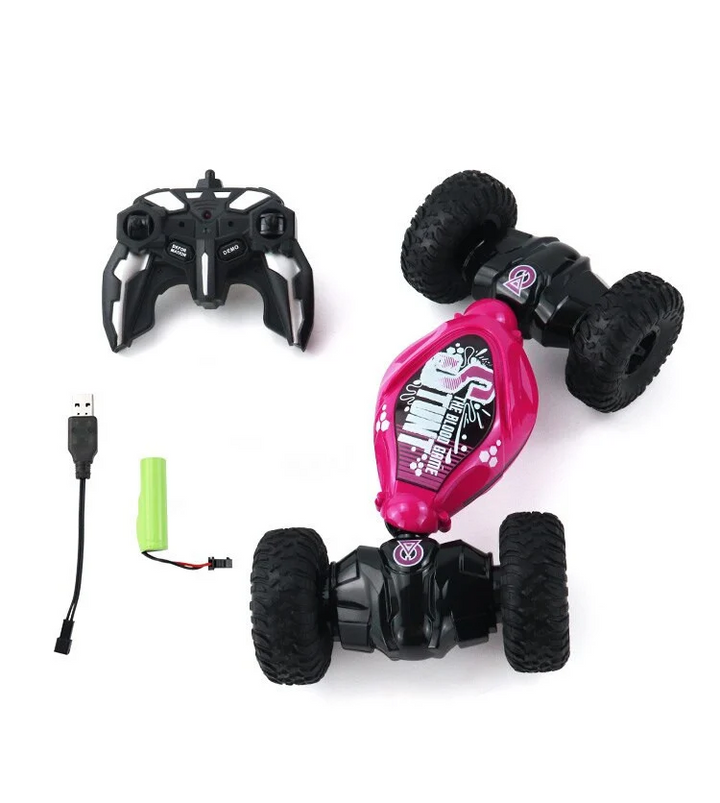 Boys Stunt Car 4WD 360° Flips Remote Control Durable Plastic 6