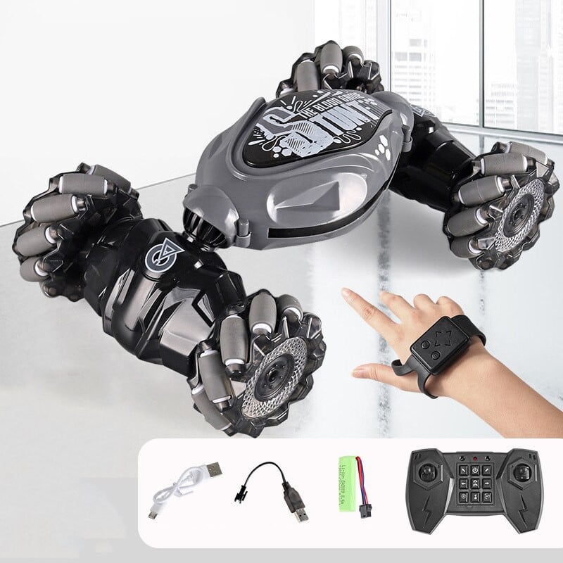 Jongens Stuntauto 4WD 360° Flips Handbesturing Duurzaam Kunststof 7