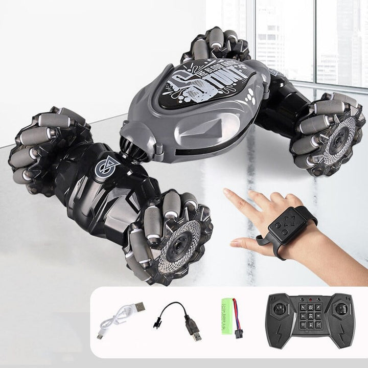 Jongens Stuntauto 4WD 360° Flips Handbesturing Duurzaam Kunststof 7