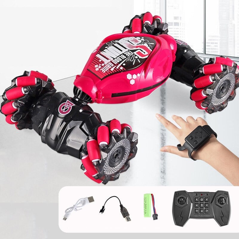 Jongens Stuntauto 4WD 360° Flips Handbesturing Duurzaam Kunststof 8