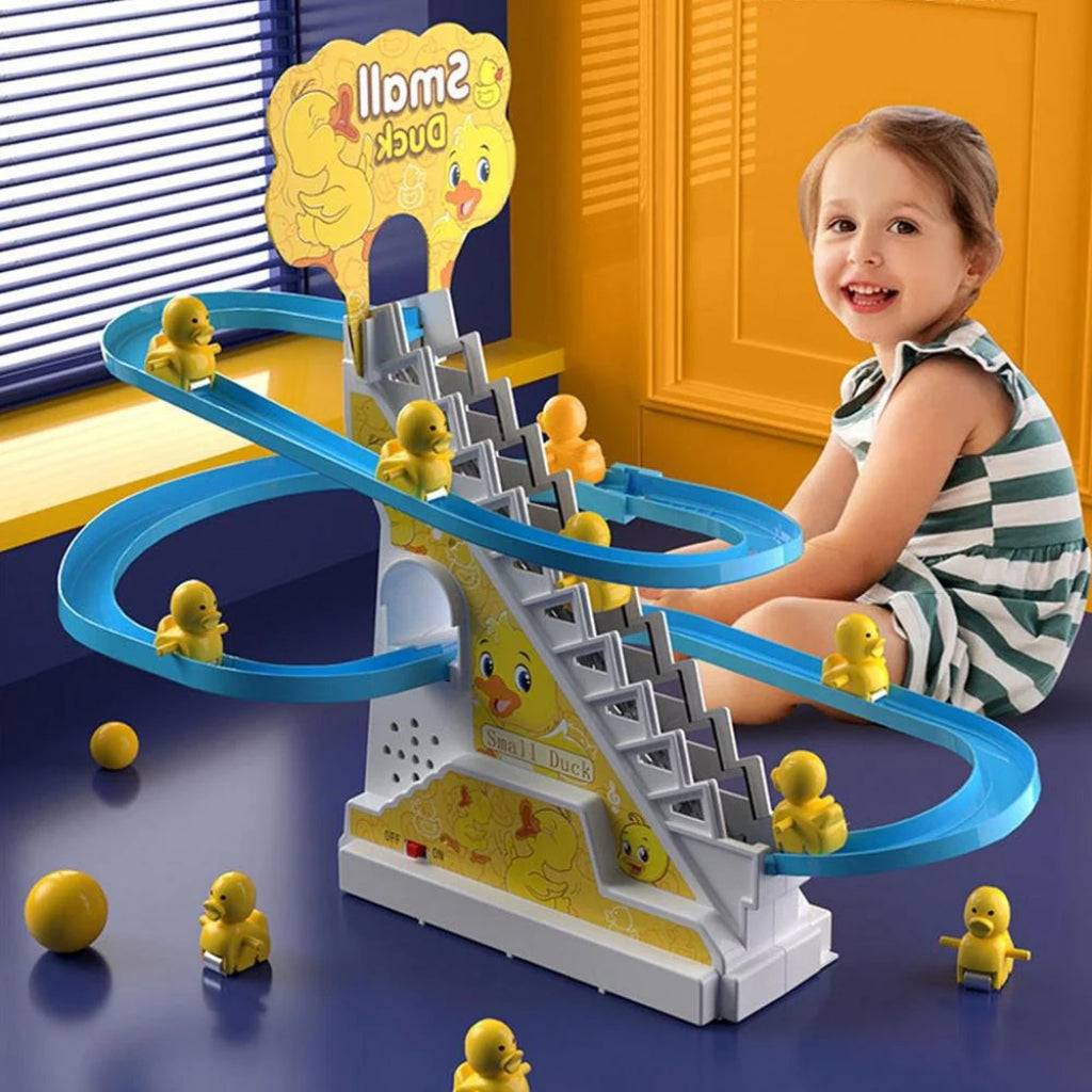 JoySlide – Climbing Duck Slide Adventure Toy Playset for Kids 1
