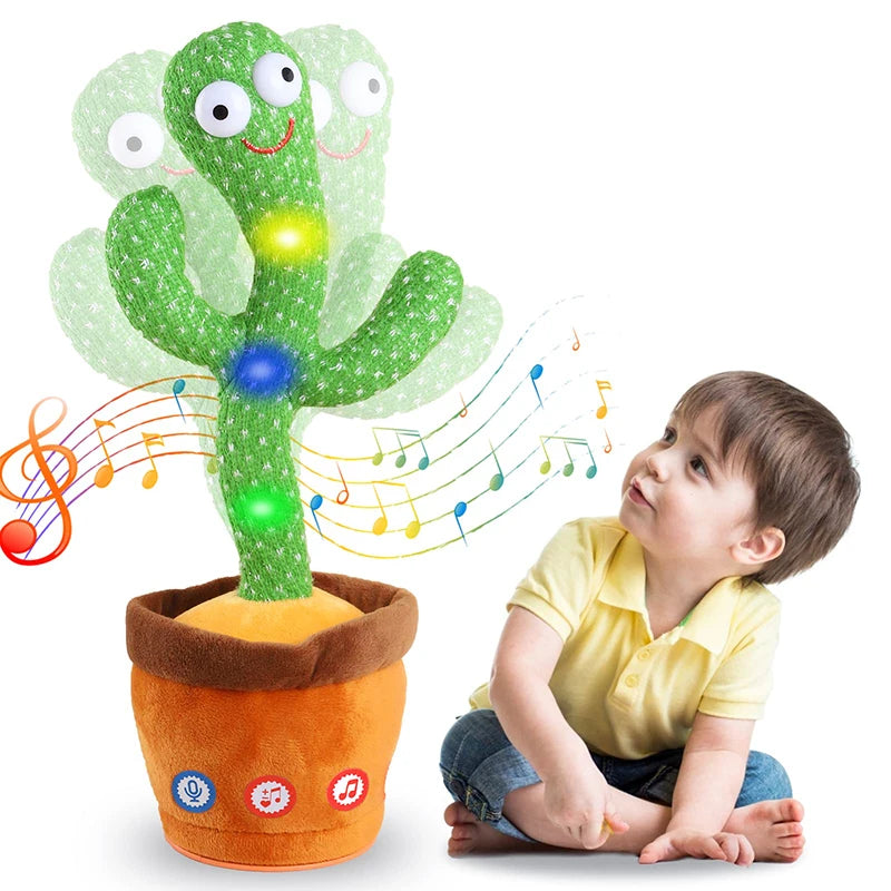 Kids’ Interactive Plush Cactus Toy Talking Electronic Soft Fabric Home Decoration 1