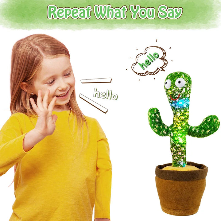 Kids’ Interactive Plush Cactus Toy Talking Electronic Soft Fabric Home Decoration 2