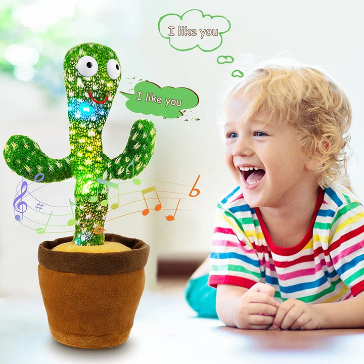 Kids’ Interactive Plush Cactus Toy Talking Electronic Soft Fabric Home Decoration 5