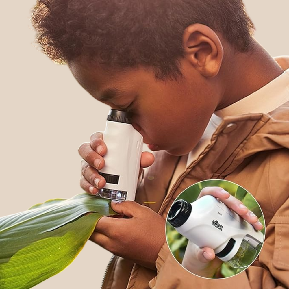 Kids’ Portable Microscope 60x-120x Magnification Educational Toy Durable Child-Friendly 1