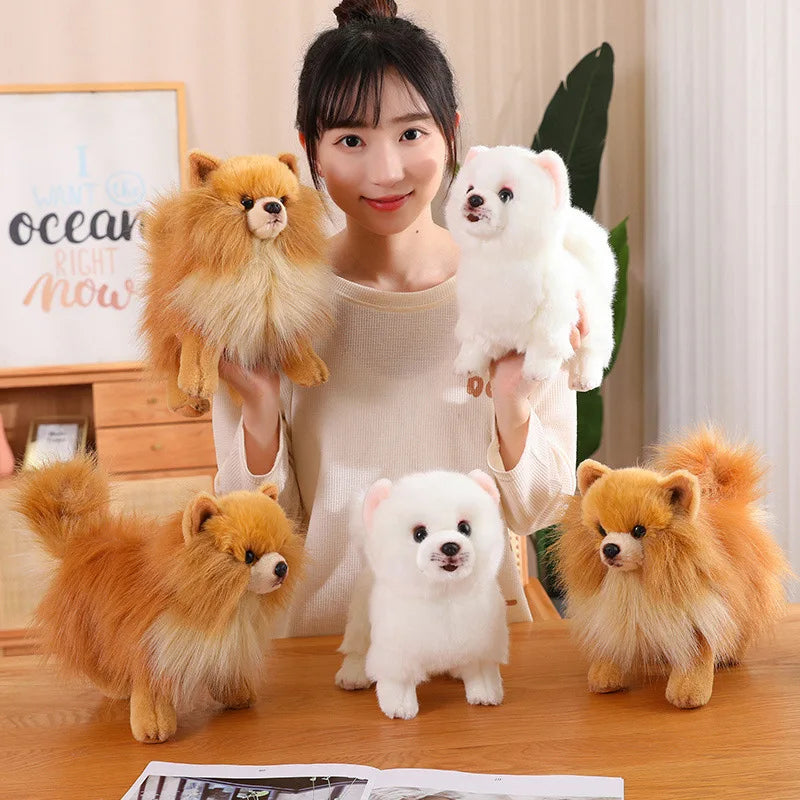Kids’ Stuffed Animal Pomeranian Dog Plushie Soft Toy 12 Inches 2