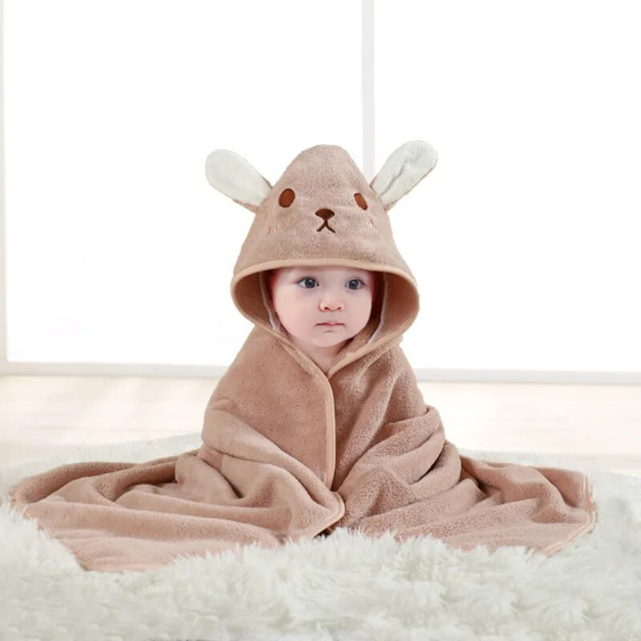 Kinder Badhanddoek Dieren Cartoon Zacht Koraal Fleece Unisex 80 cm 3