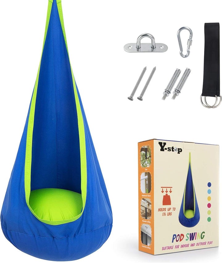 Kinder Hangstoel CocoonNest Comfortabel Opblaasbaar Voor Binnen en Buiten Tuin 0