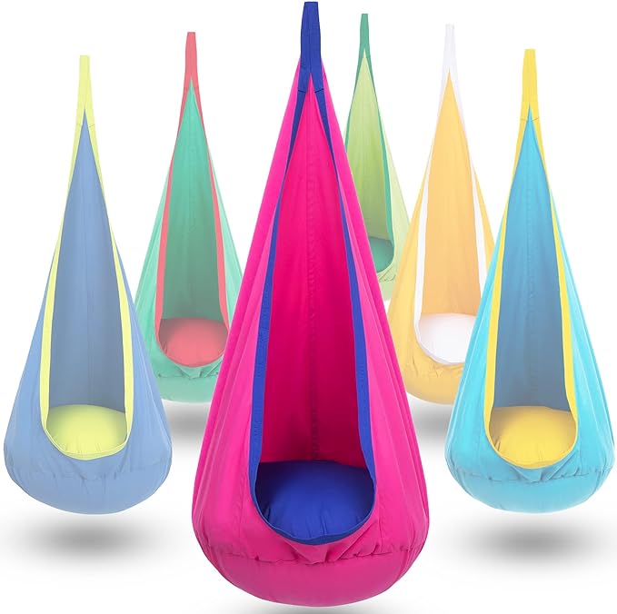 Kinder Hangstoel CocoonNest Comfortabel Opblaasbaar Voor Binnen en Buiten Tuin 1