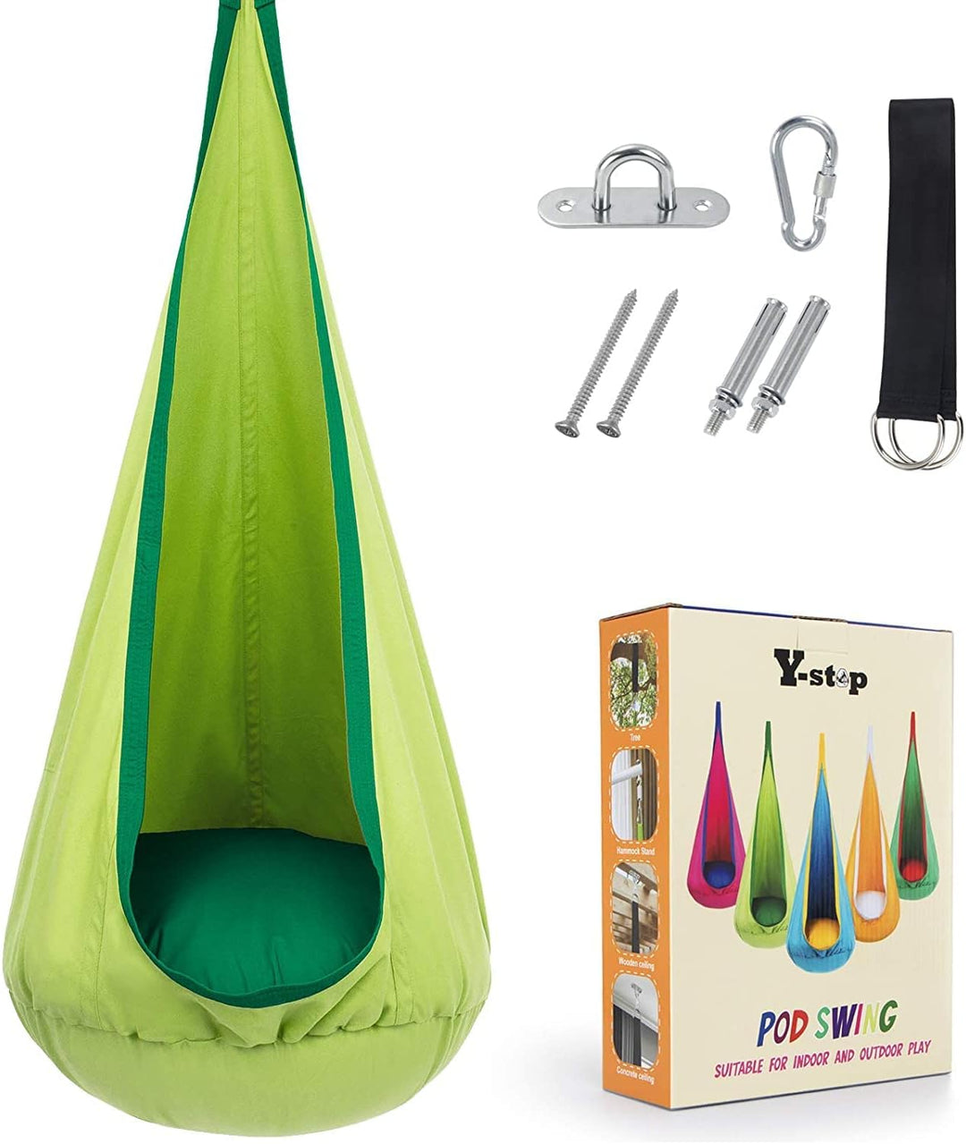 Kinder Hangstoel CocoonNest Comfortabel Opblaasbaar Voor Binnen en Buiten Tuin 11