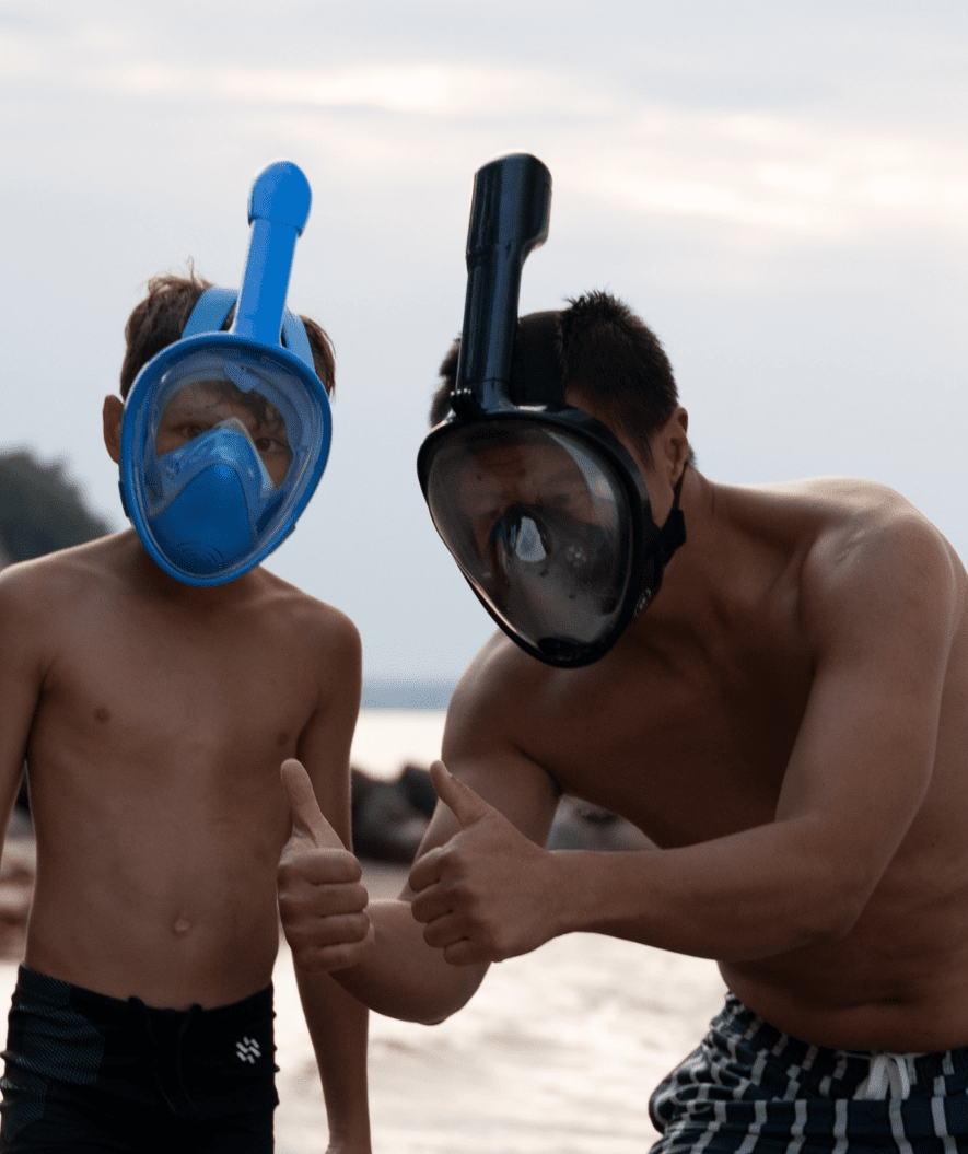 Kinder Snorkelmasker 180° Zicht Antilek Siliconen Waterdicht voor Avontuurlijke Ontdekkingen 3