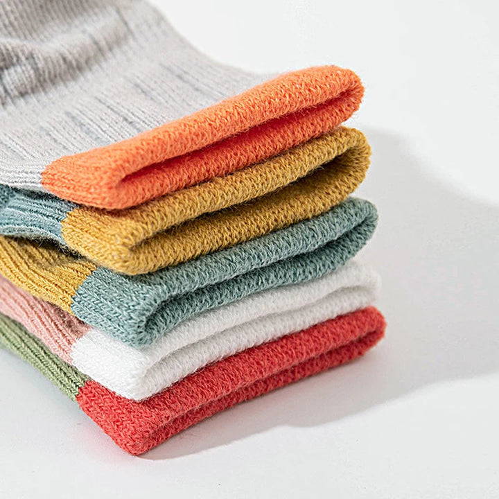 Kinderen Antislip Sokken Ademend Katoen Antislipzool 5 Paar 3