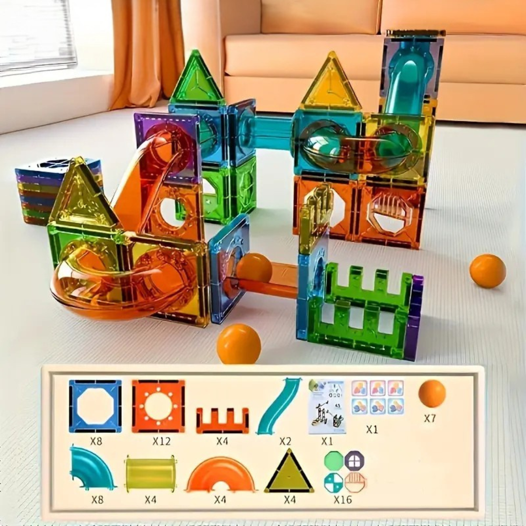 Kinderen Bouw Speelgoed Magnetisch 69-delige Set BPA-vrij met LED Verlichting 2