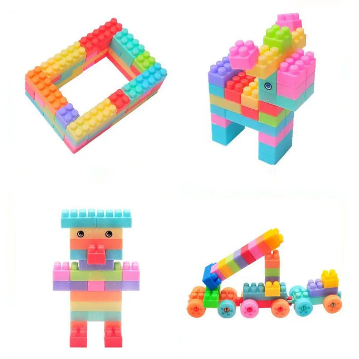 Kinderen Bouwset Creatieve Blokken Veilig PP-Kunststof 108 Stuks 2