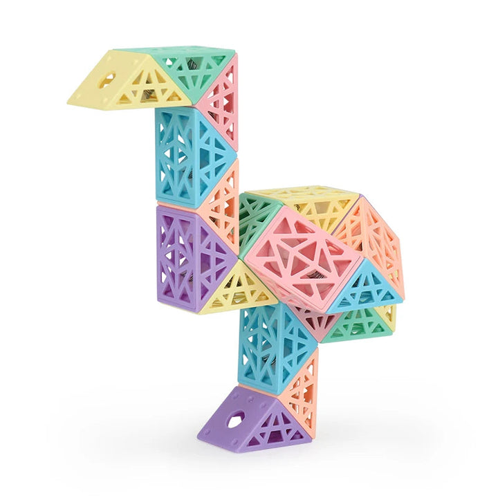 Kinderen Bouwset Snake Cube Creatief Houten Blokken Educatief Speelgoed 0