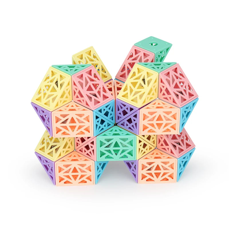 Kinderen Bouwset Snake Cube Creatief Houten Blokken Educatief Speelgoed 9