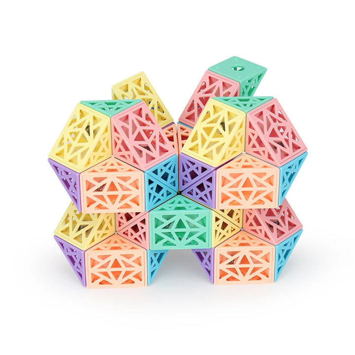 Kinderen Bouwset Snake Cube Creatief Houten Blokken Educatief Speelgoed 9