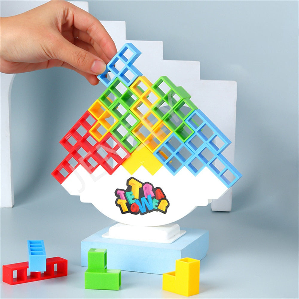 Kinderen Bouwspel Balance Puzzle Tower Creatief Educatief Plastic 3D Puzzel 1