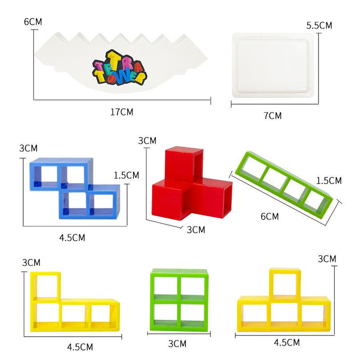 Kinderen Bouwspel Balance Puzzle Tower Creatief Educatief Plastic 3D Puzzel 4