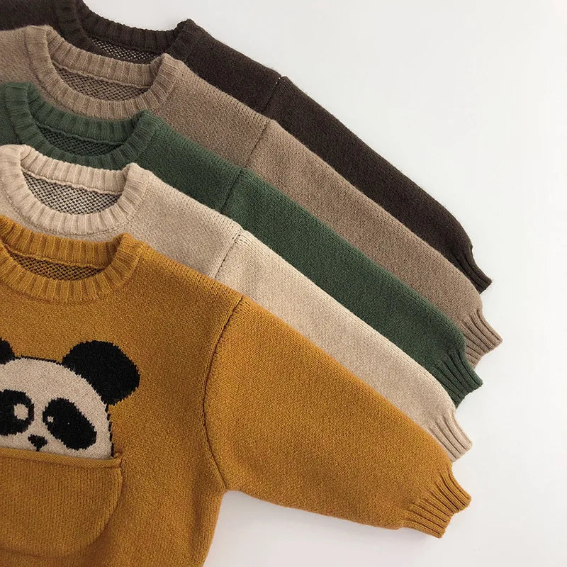 Kinderen Dierentrui met Buidel Schattige Print 100% Katoen 5