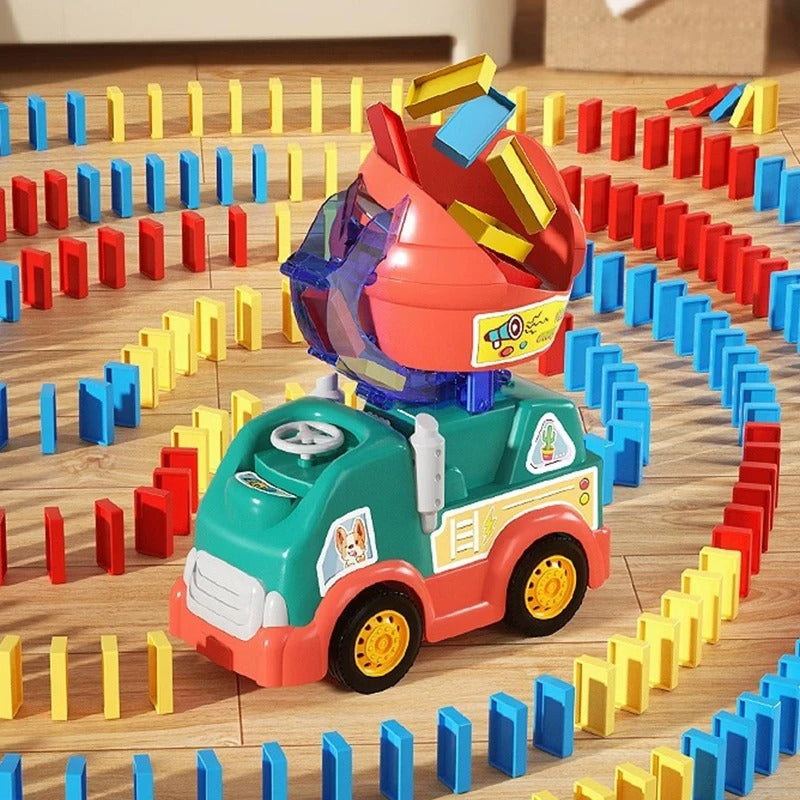Kinderen Domino Speelset Educatief Multicolor Hout 100 Stenen 0