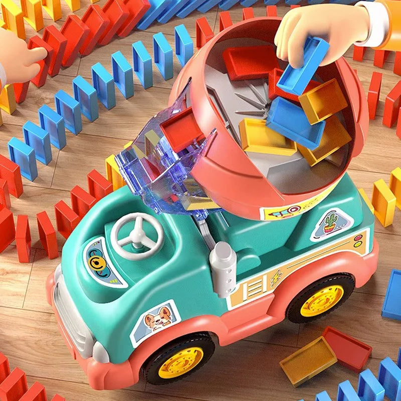 Kinderen Domino Speelset Educatief Multicolor Hout 100 Stenen 1