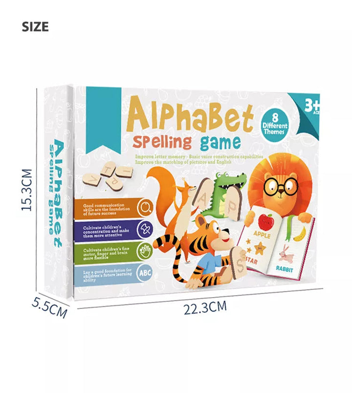 Kinderen Educatief Spel Woorden Spellen Houten Letters Beukenhout 4