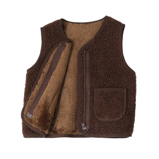 Kinderen Gilet Lamswol Look Warm Polyester 0