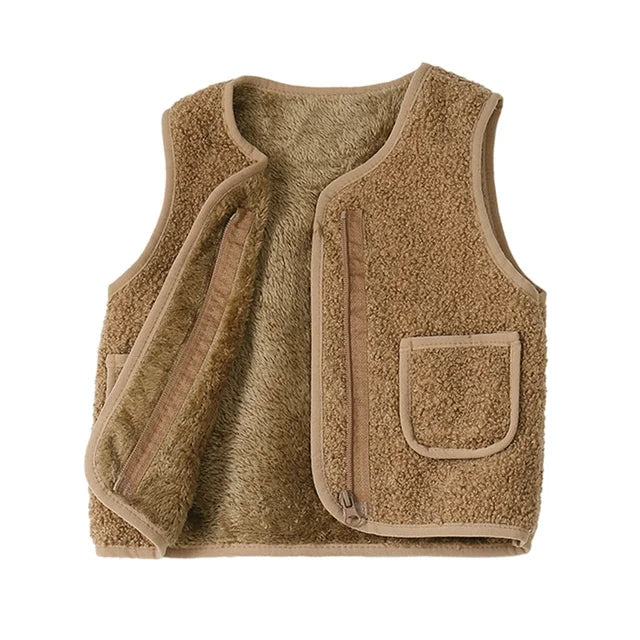 Kinderen Gilet Lamswol Look Warm Polyester 7