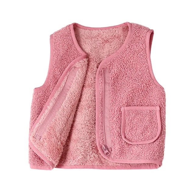 Kinderen Gilet Lamswol Look Warm Polyester 9
