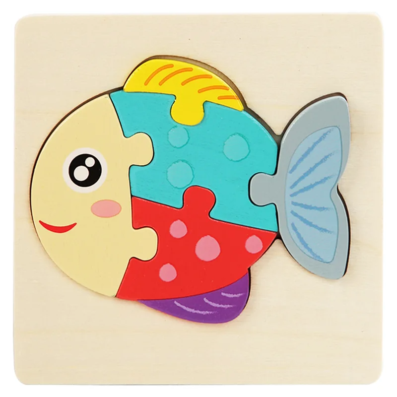 Kinderen Houten 3D Puzzel Dierenavontuur Educatief Speelgoed Hout 15