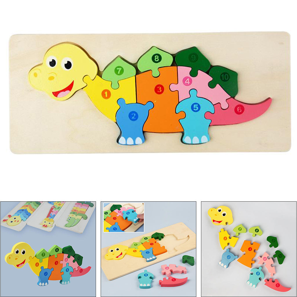 Kinderen Houten Dierenpuzzel Educatief Speelgoed Cognitieve Ontwikkeling Veilig Hout 10