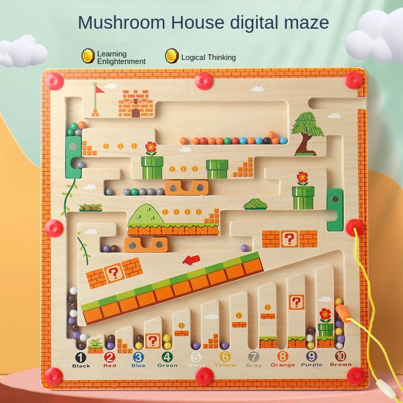 Kinderen Houten Magnetische Puzzel Creatief Leren 29.8 cm 1
