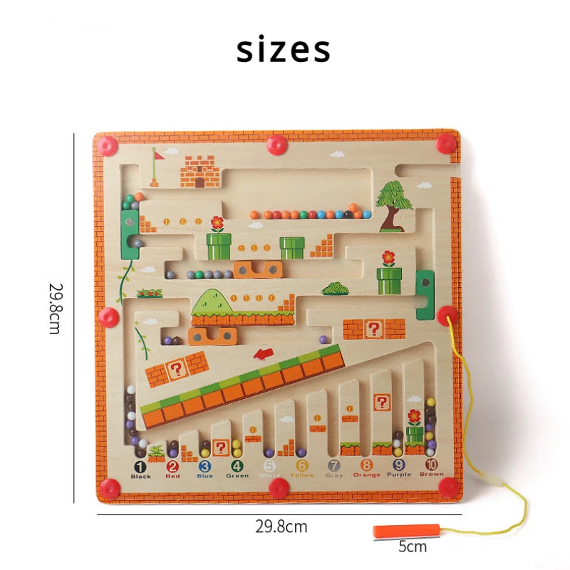 Kinderen Houten Magnetische Puzzel Creatief Leren 29.8 cm 5