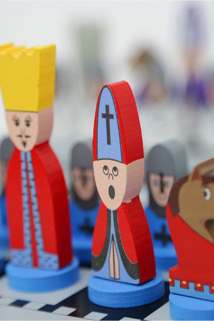Kinderen Houten Schaakspel Leerzaam Strategisch Denken 30x30 cm met Schaakstukken 4
