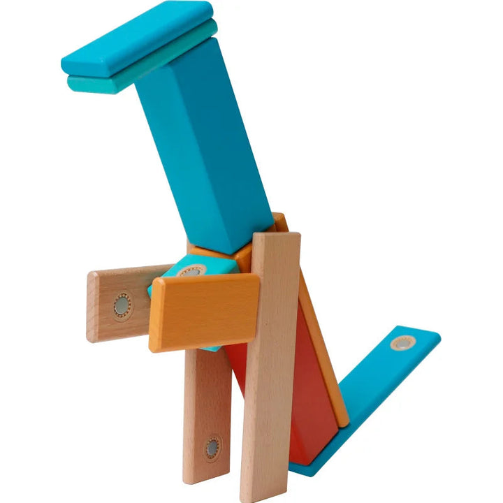 Kinderen Magnetisch Bouw Speelgoed Houten Blokken Educatief Creatief Veilig 14 Stuks 5