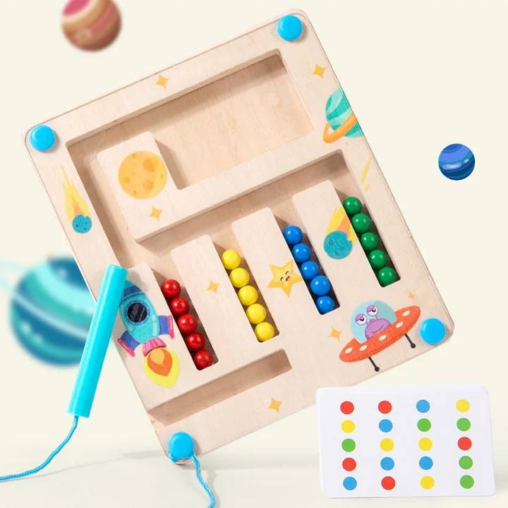 Kinderen Magnetisch Kleurenspel Hout Educatief Motorische Vaardigheden Creativiteit 0