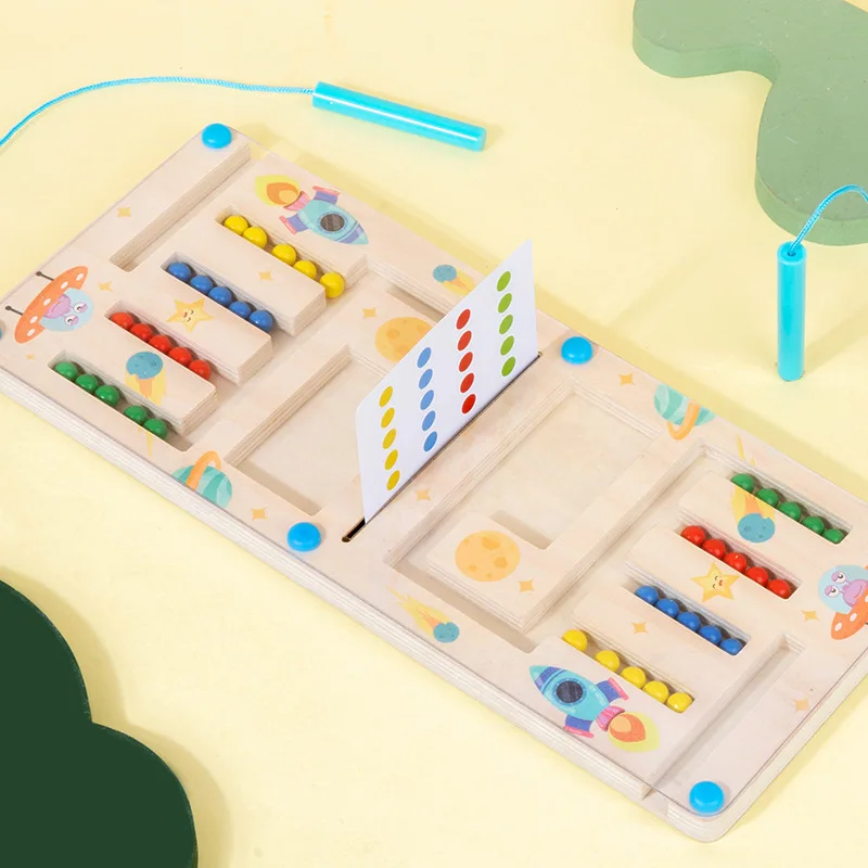 Kinderen Magnetisch Kleurenspel Hout Educatief Motorische Vaardigheden Creativiteit 7