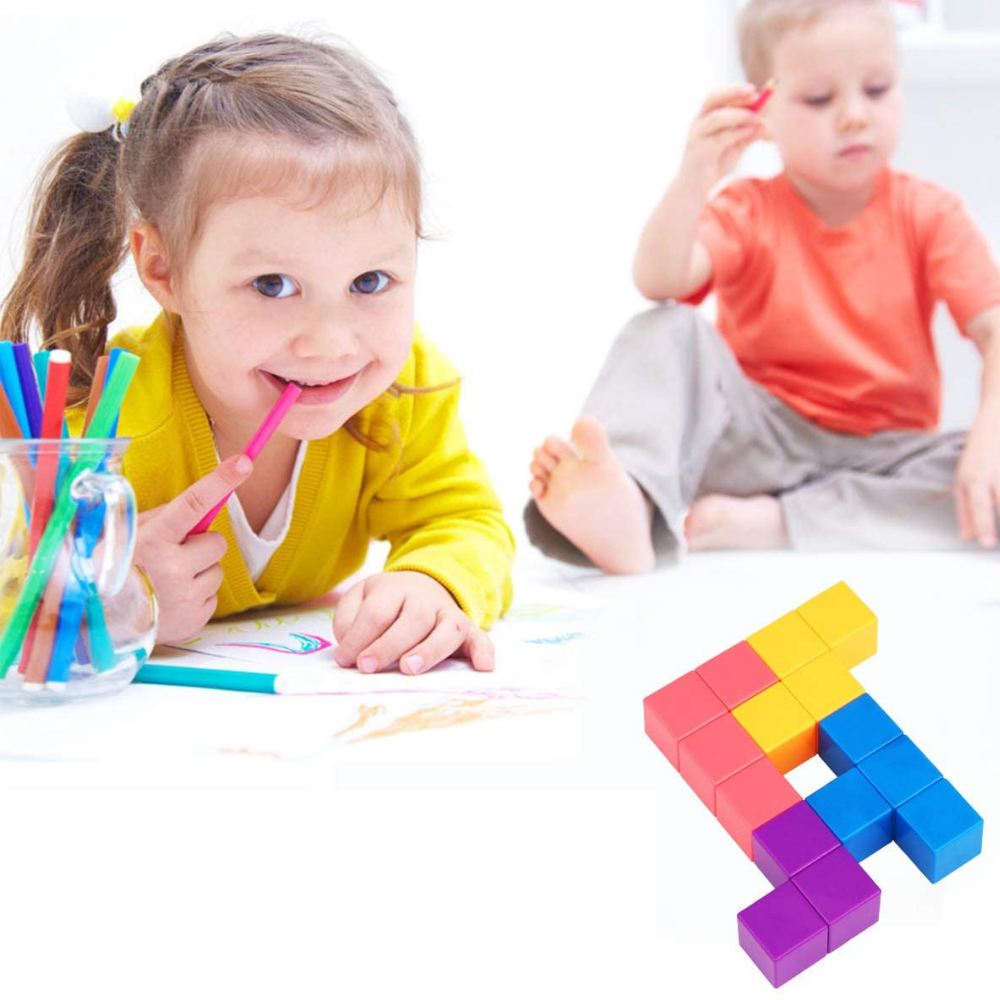 Kinderen Magnetische Kubus Speelgoed Educatief Creatief ABS Veilig 3 Jaar en Ouder 2