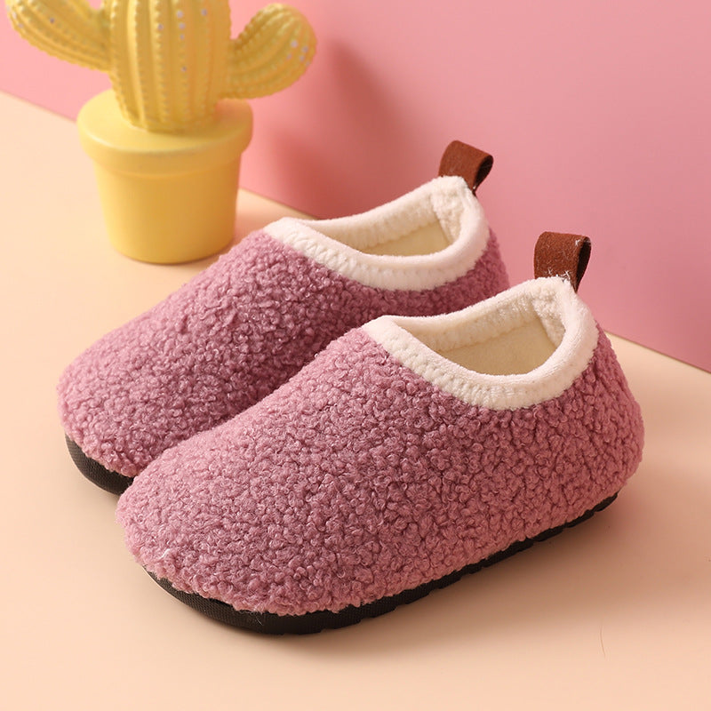 Kinderen Pantoffels Warm Antislip Wol Rubber Voor Binnen Sloffen Voor Jongens 0