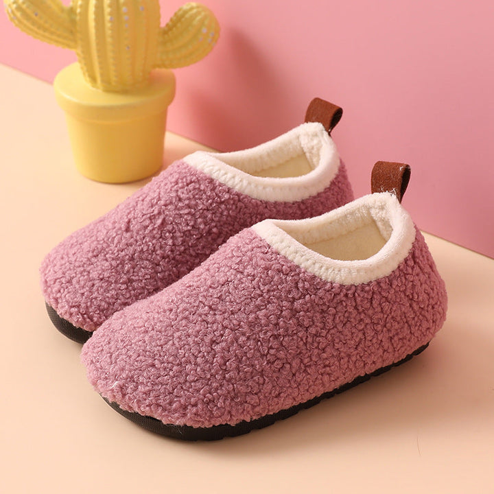 Kinderen Pantoffels Warm Antislip Wol Rubber Voor Binnen Sloffen Voor Jongens 0