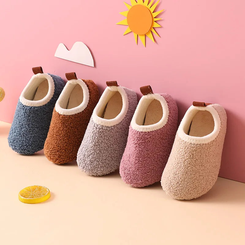 Kinderen Pantoffels Warm Antislip Wol Rubber Voor Binnen Sloffen Voor Jongens 1