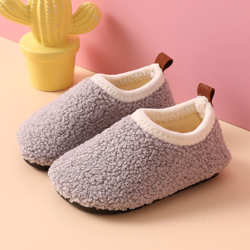 Kinderen Pantoffels Warm Antislip Wol Rubber Voor Binnen Sloffen Voor Jongens 2