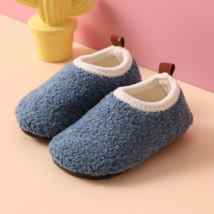 Kinderen Pantoffels Warm Antislip Wol Rubber Voor Binnen Sloffen Voor Jongens 5