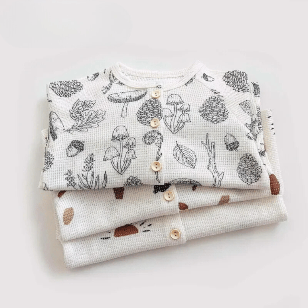 Kinderen Pyjama Luchtig Katoen Comfortabel Lange Mouwen en Broek 1
